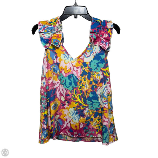 Arielle Ruffle Tank By Mudpie In Multi-colored, Size: M