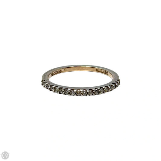 CZ Ring Sterling Silver, Size: 8