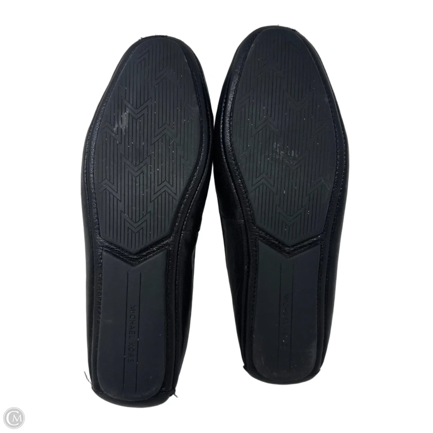 Logo Loafers Shoes Flats By Michael By Michael Kors In Black, Size: 9.5