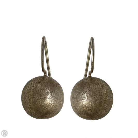 Brushed Sterling Silver Bali Drop Earrings