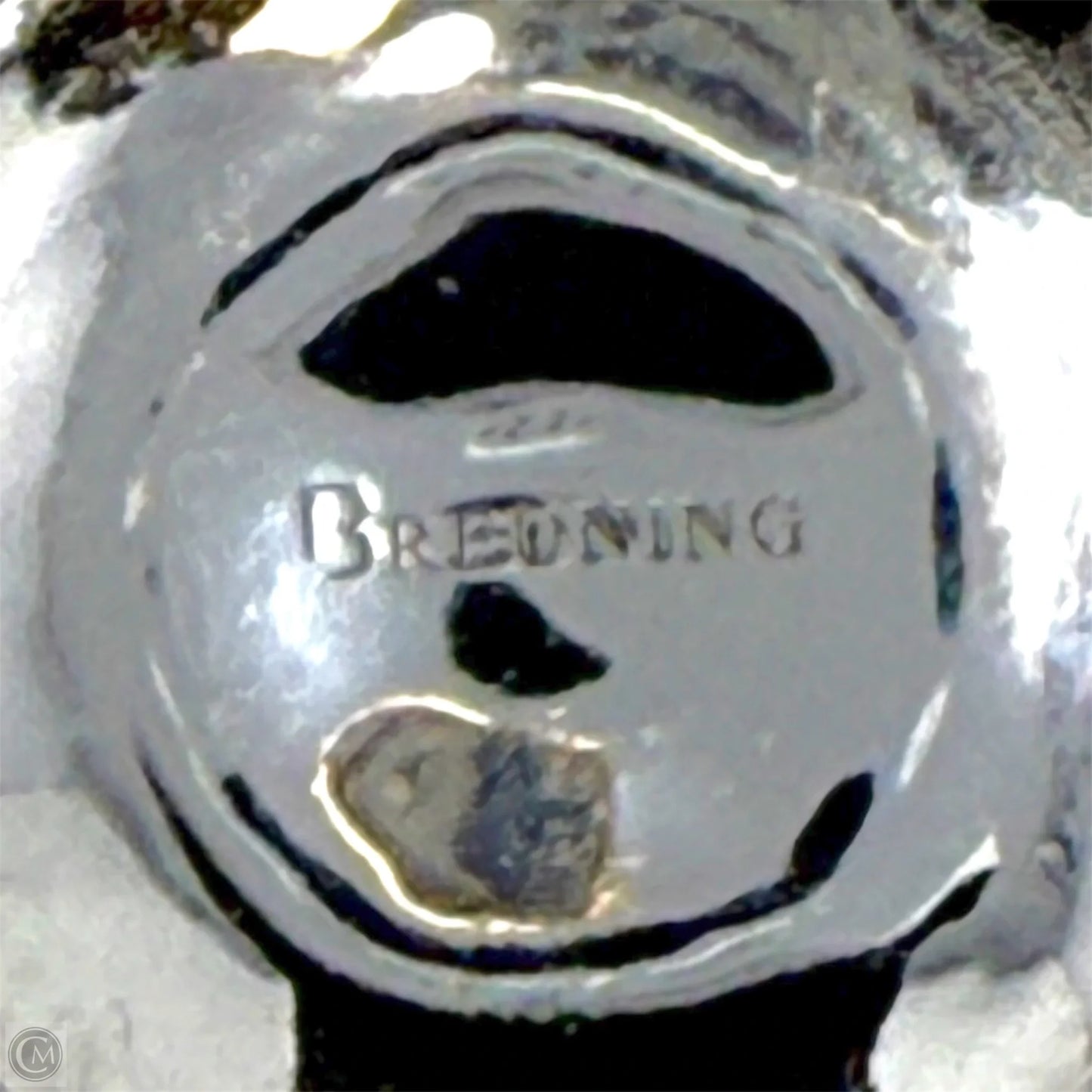 Two Tone Gold & Sterling Silver Sunburst Guilloché Drop Earrings By Breuning