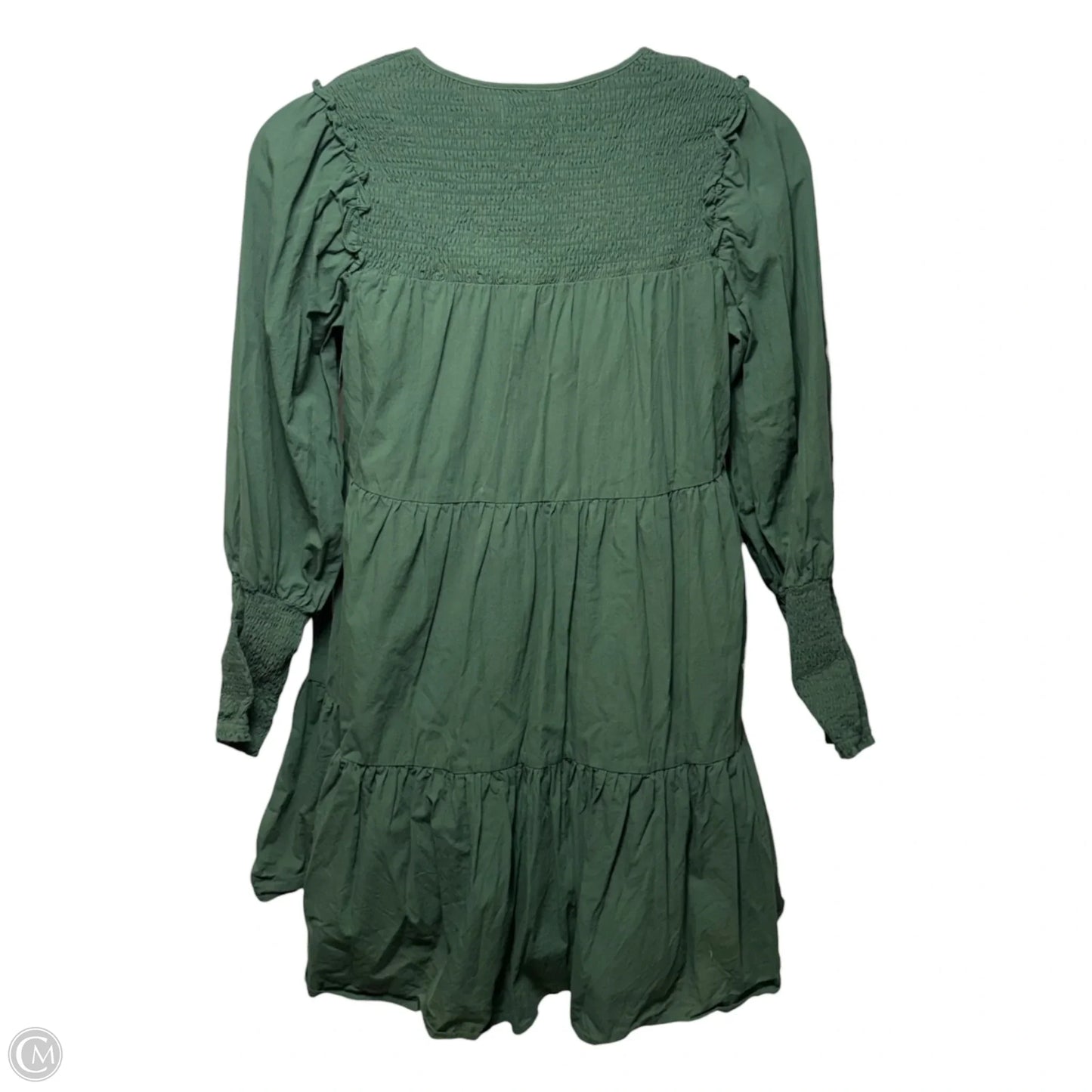 Ceci Smocked Dress By Pomander Place In Jaguar Green, Size: M