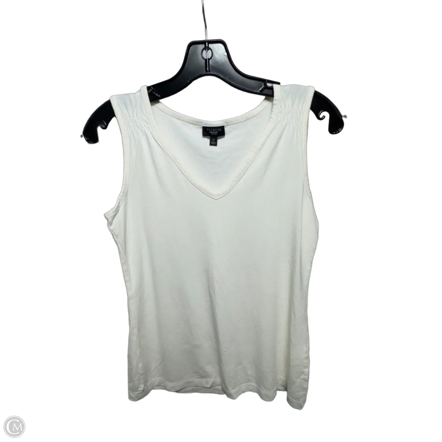 Top Sleeveless Basic By Talbots In Cream, Size: SP