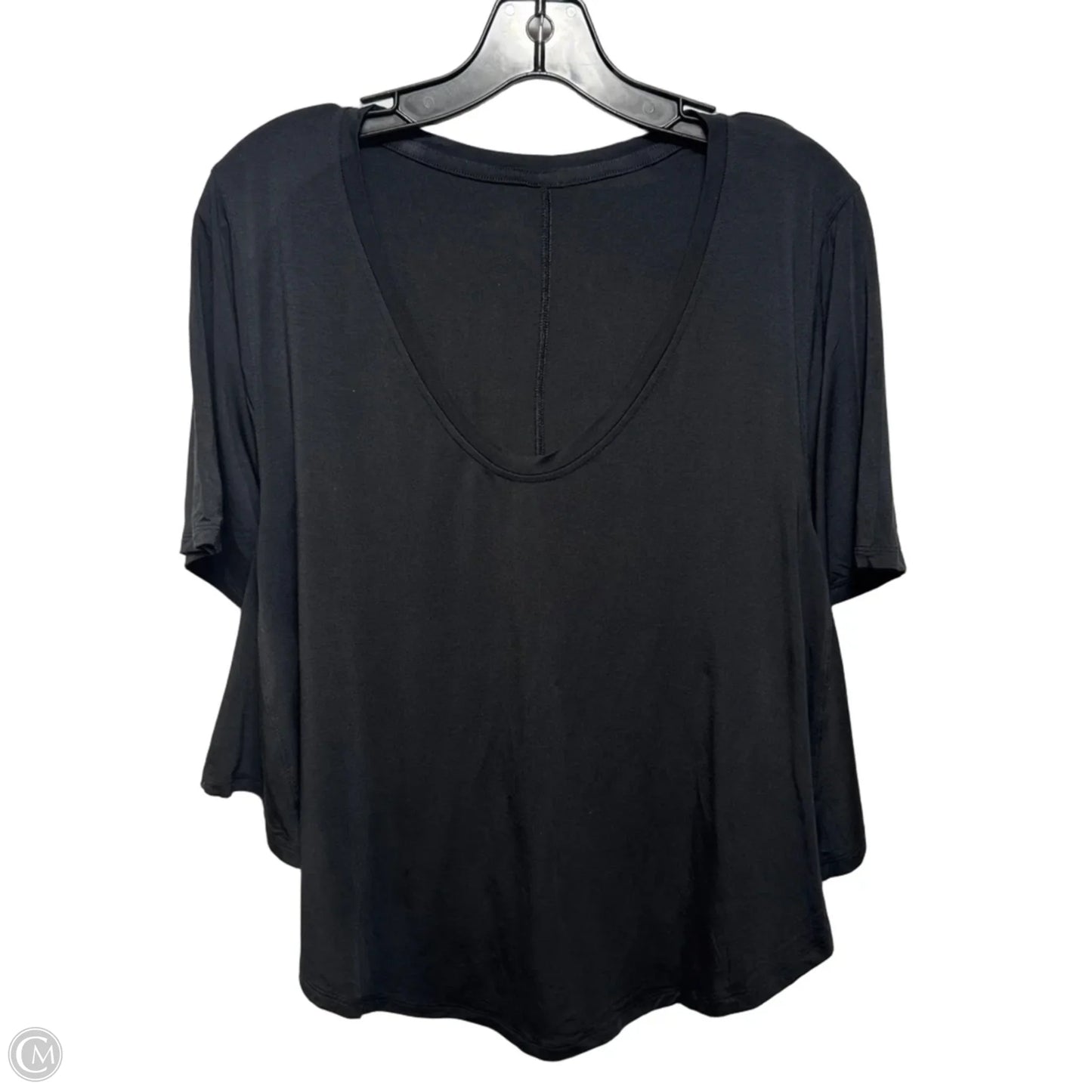 Athletic Top Short Sleeve By Lululemon In Black, Size: M (estimated)