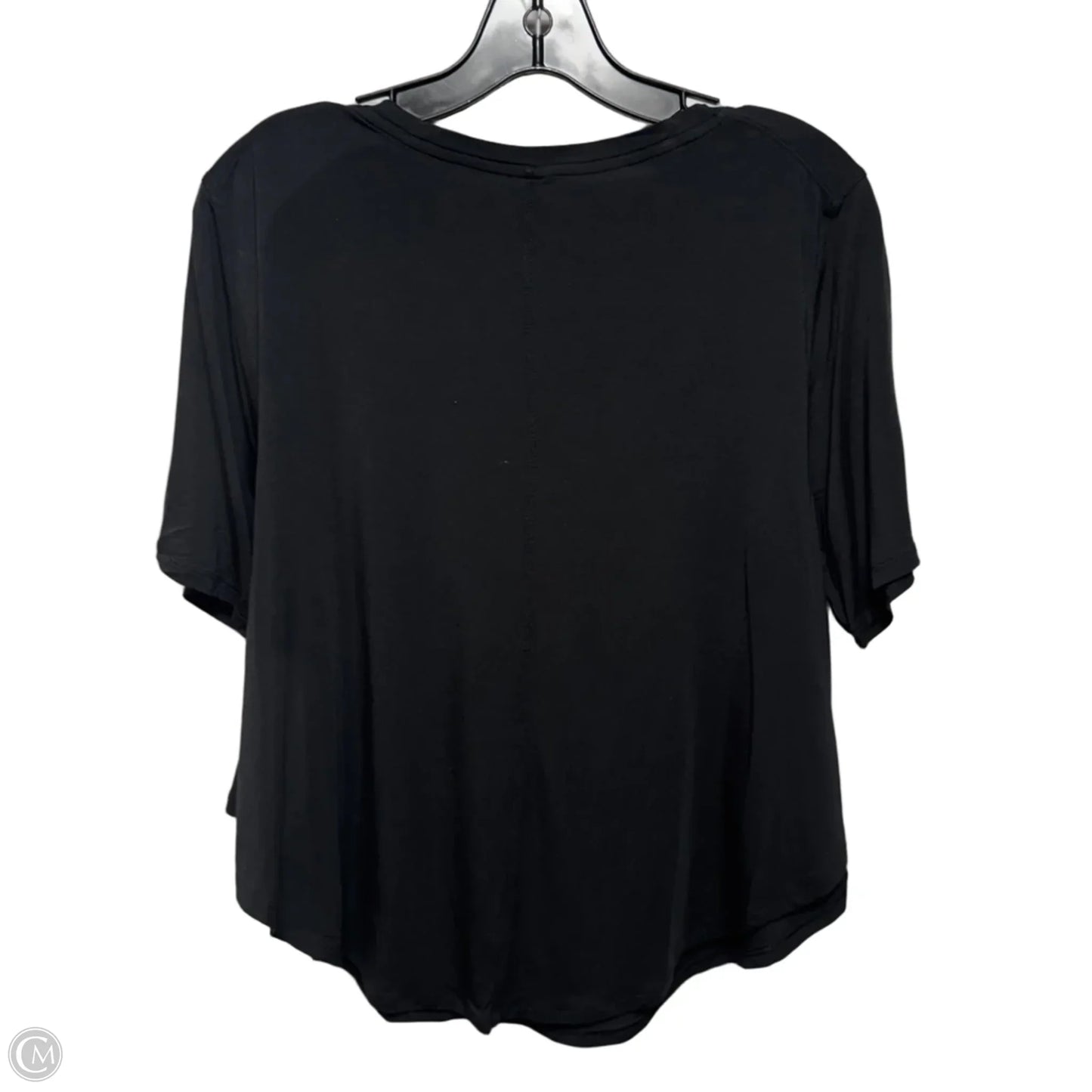 Athletic Top Short Sleeve By Lululemon In Black, Size: M (estimated)