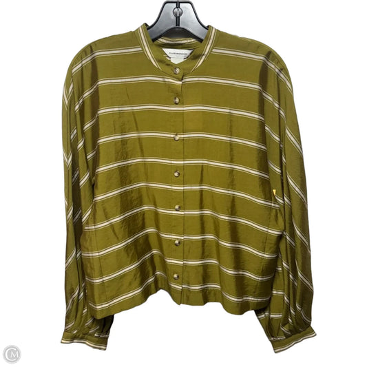 Top Long Sleeve By Club Monaco In Striped Pattern, Size: L