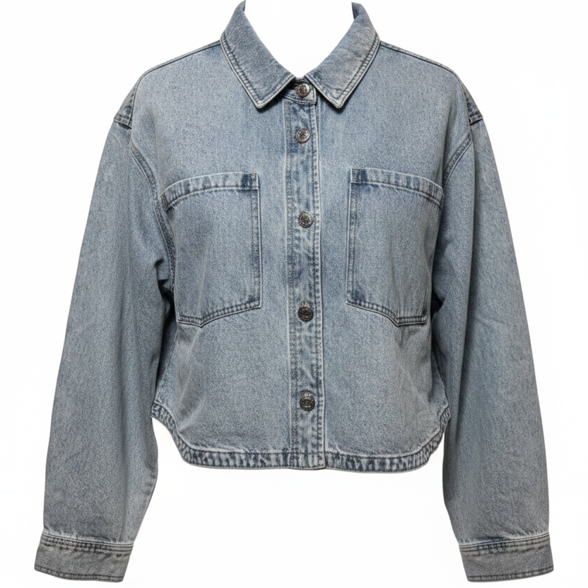 Jacket Denim By Z Supply In Blue Denim, Size: XL