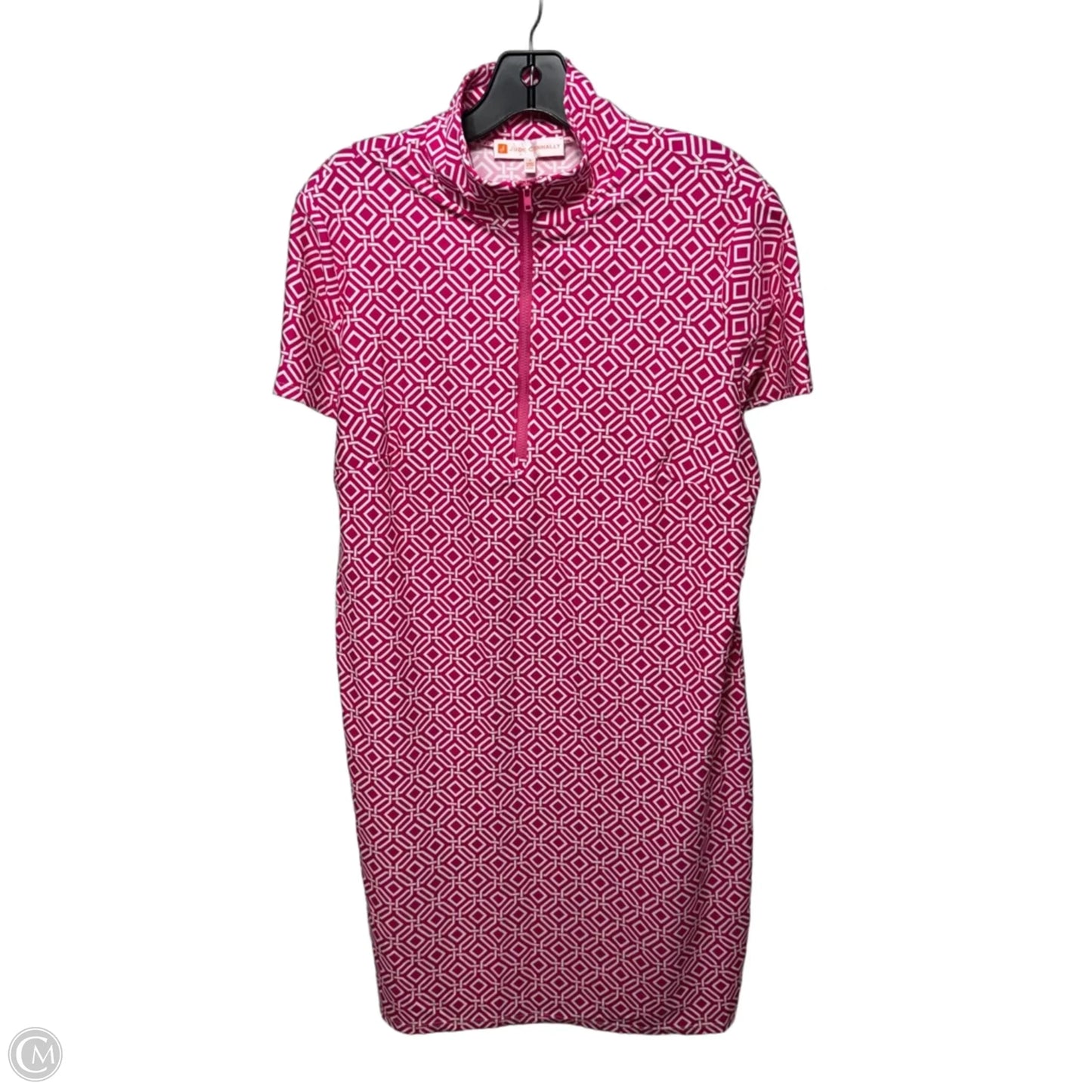 Dress Casual Short By Jude Connally In Pink & White, Size: L