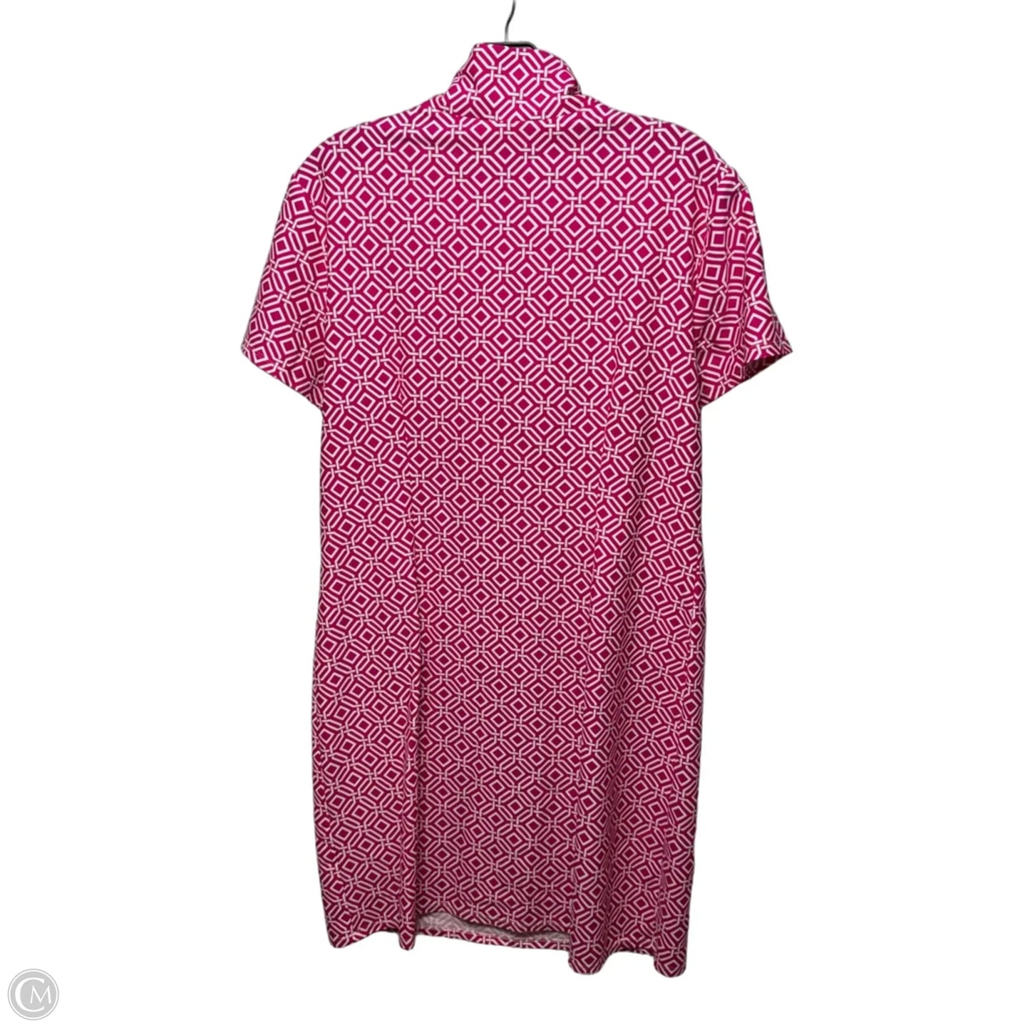 Dress Casual Short By Jude Connally In Pink & White, Size: L