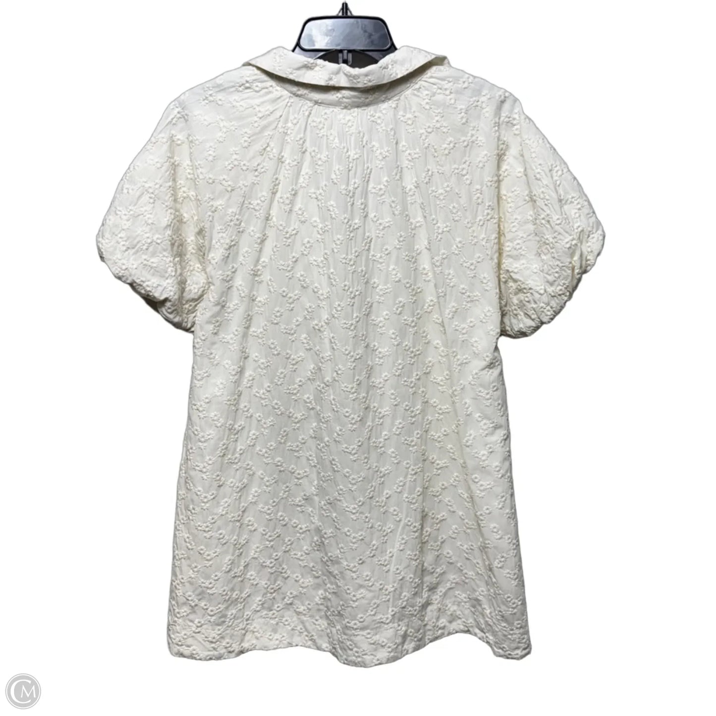 Embroidered Dress Casual Short By Mable In Cream, Size: S
