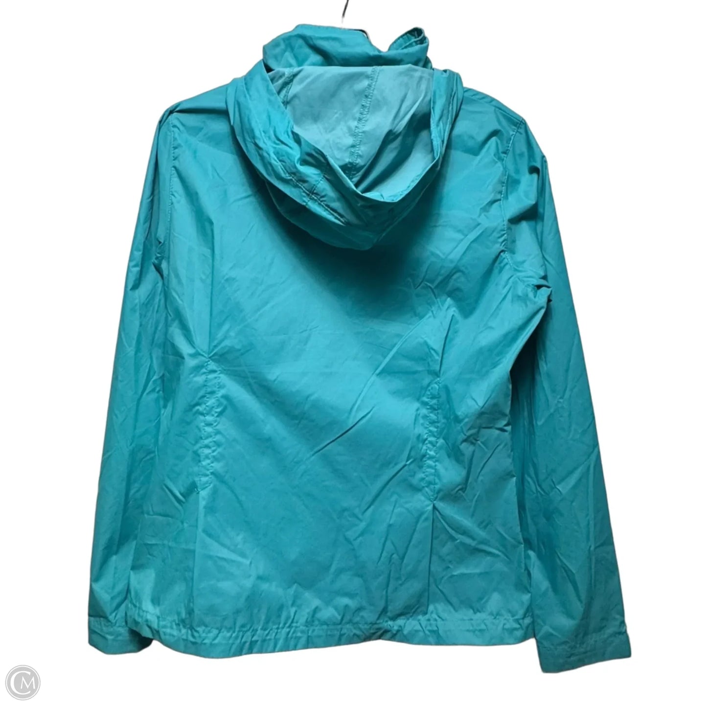 Jacket Windbreaker By Columbia In Blue, Size: M