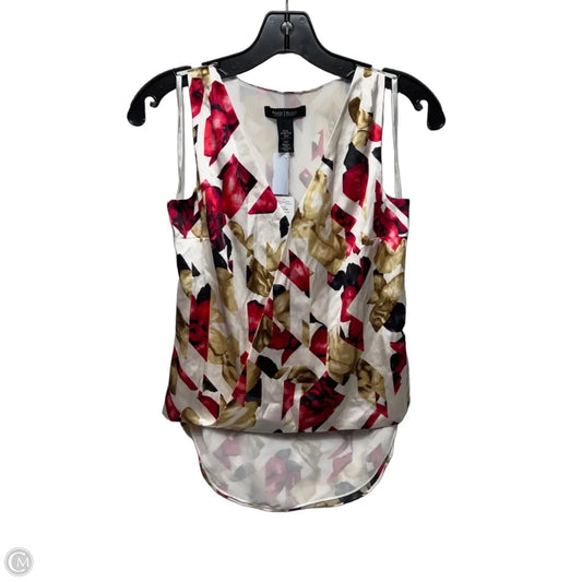 Silk Top Sleeveless By White House Black Market In Multi-colored, Size: Xxs