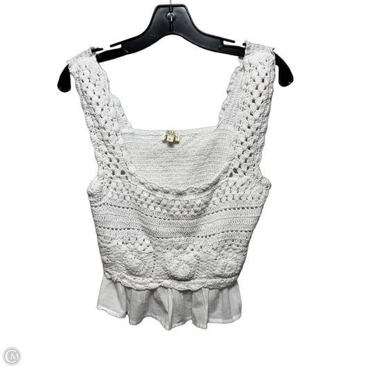 Top Sleeveless By Rebellion In White, Size: M