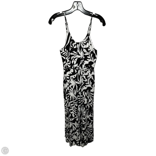 Linen Blend Jumpsuit By Rachel Zoe In Black & White, Size: Xs