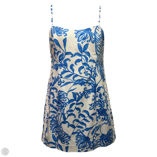 Shelly Dress Designer By Lilly Pulitzer In Blue & White, Size: 12