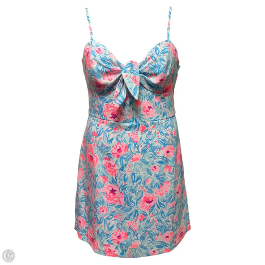 Dress Designer By Lilly Pulitzer In Blue & Pink, Size: 12