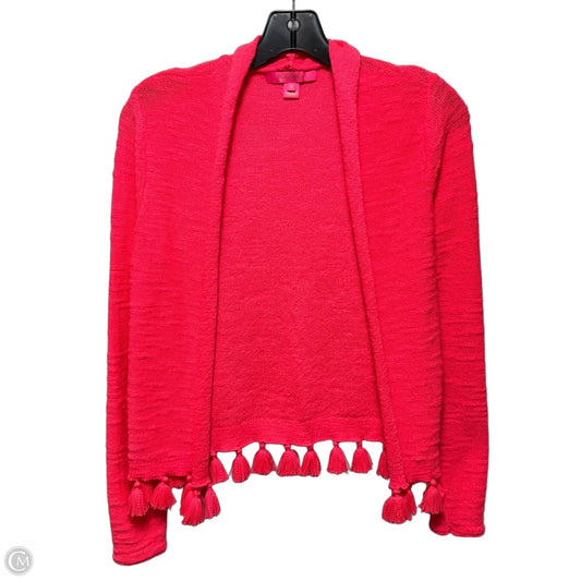 Sweater Cardigan Designer By Lilly Pulitzer In Pink, Size: S