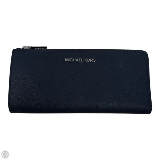 Saffiano Quarter Zip Wallet Leather By Michael By Michael Kors, Size: Large
