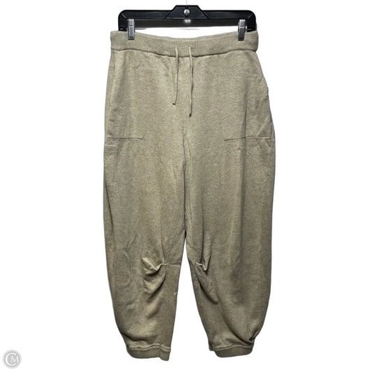 Knit Barrel Leg Pants Joggers By Free People In Beige, Size: M
