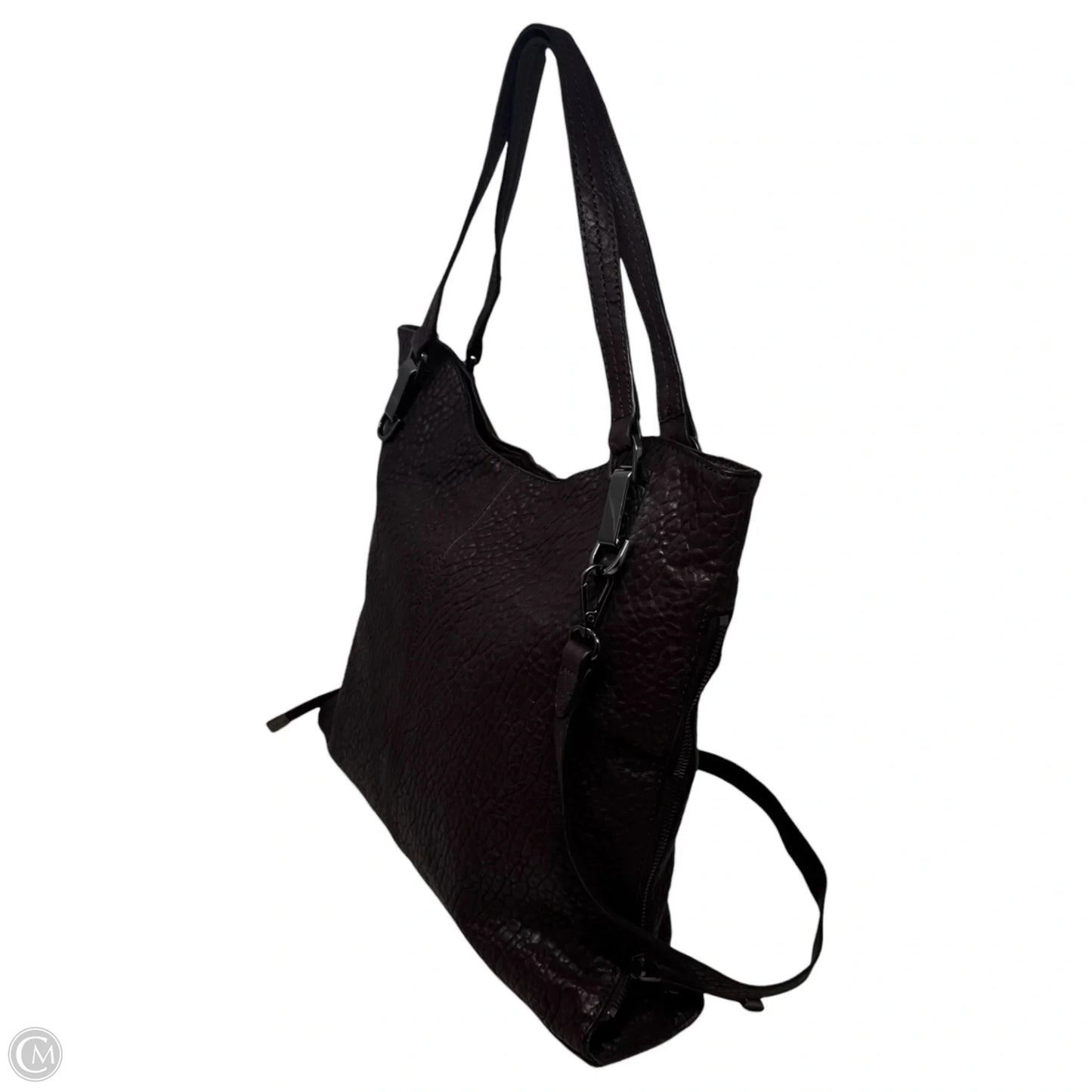 Emely Expandable Tote Handbag Leather By Vince Camuto, Size: Medium