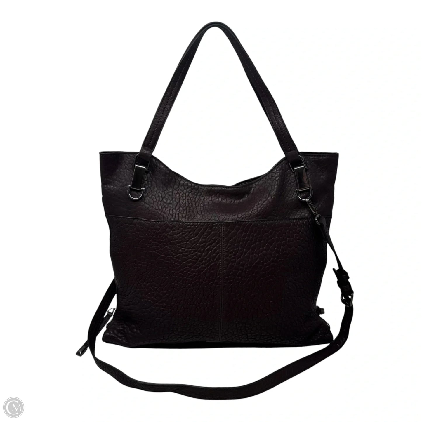Emely Expandable Tote Handbag Leather By Vince Camuto, Size: Medium