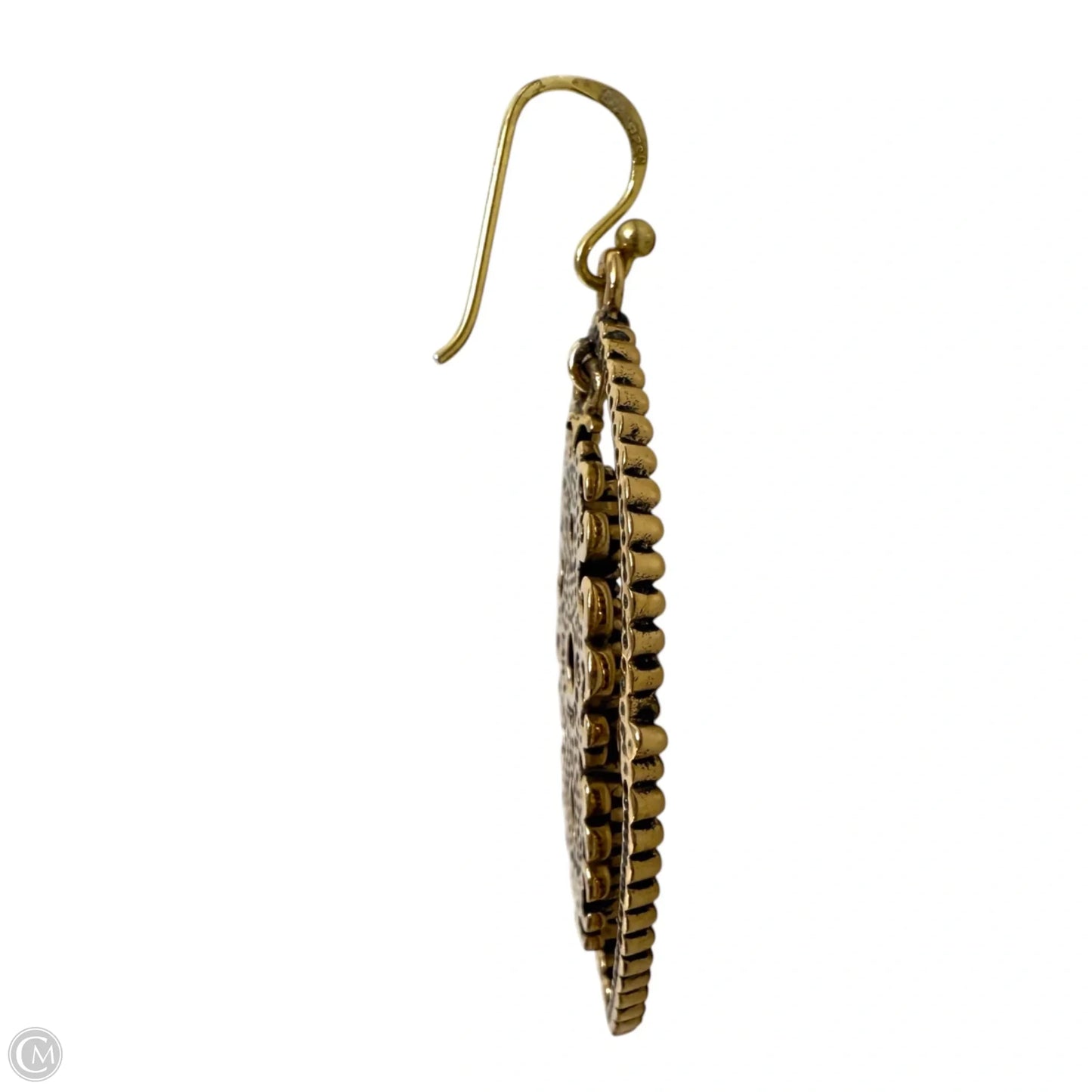 Red Jasper Golden Chandelier Drop Earrings By Barse