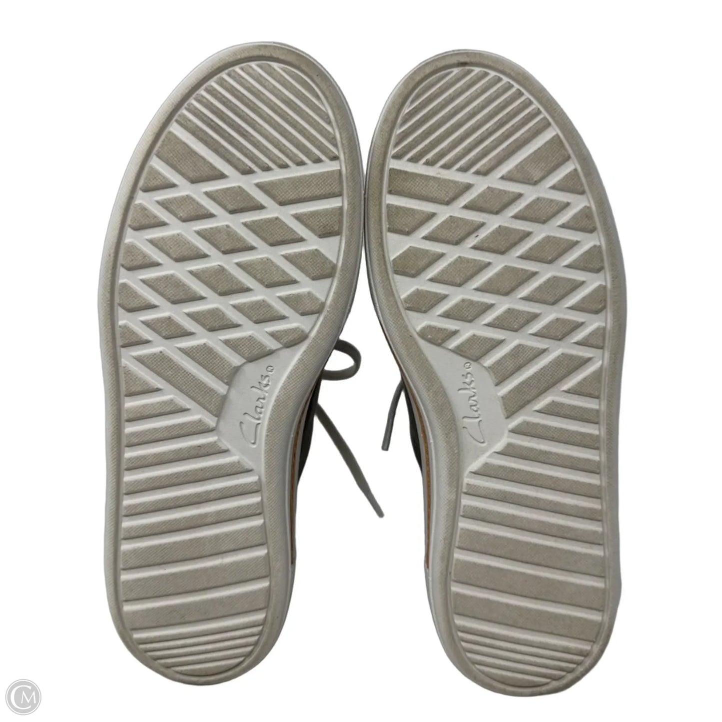 Metallic Shoes Sneakers By Clarks In Bronze, Size: 7
