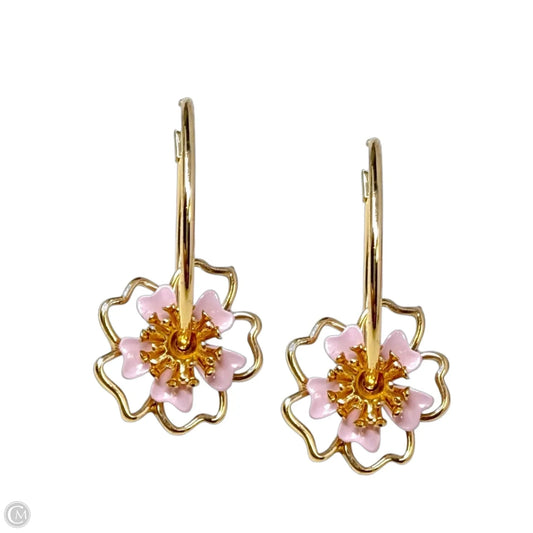 Layered Floral Hoop Earrings