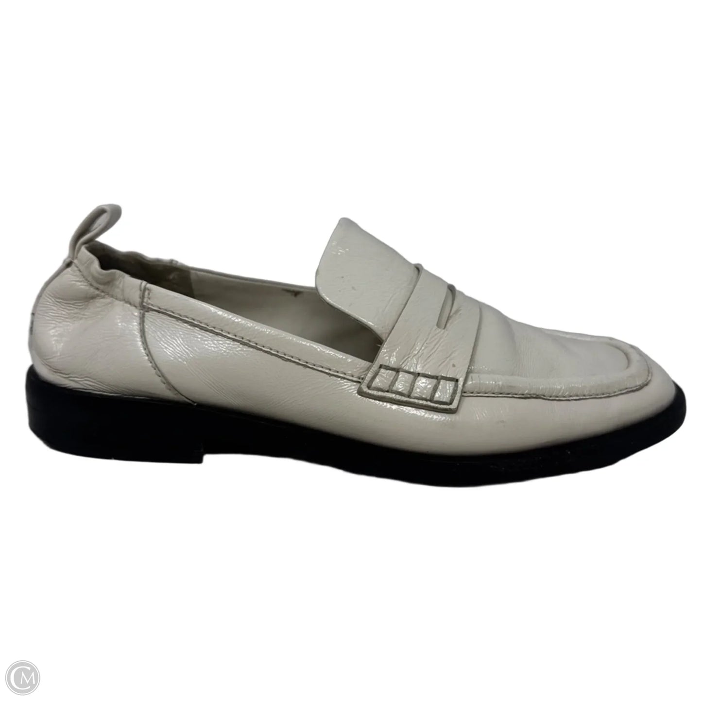 Patent Loafers Shoes Luxury Designer By 3.1 Phillip Lim In White, Size: 7.5 (38)