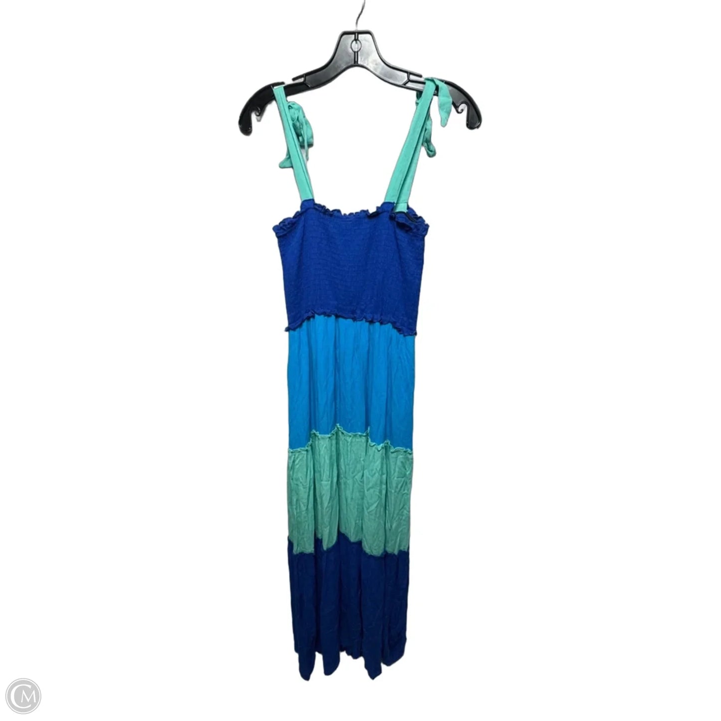 Dress Casual Maxi By Bebop In Blue & Green, Size: S