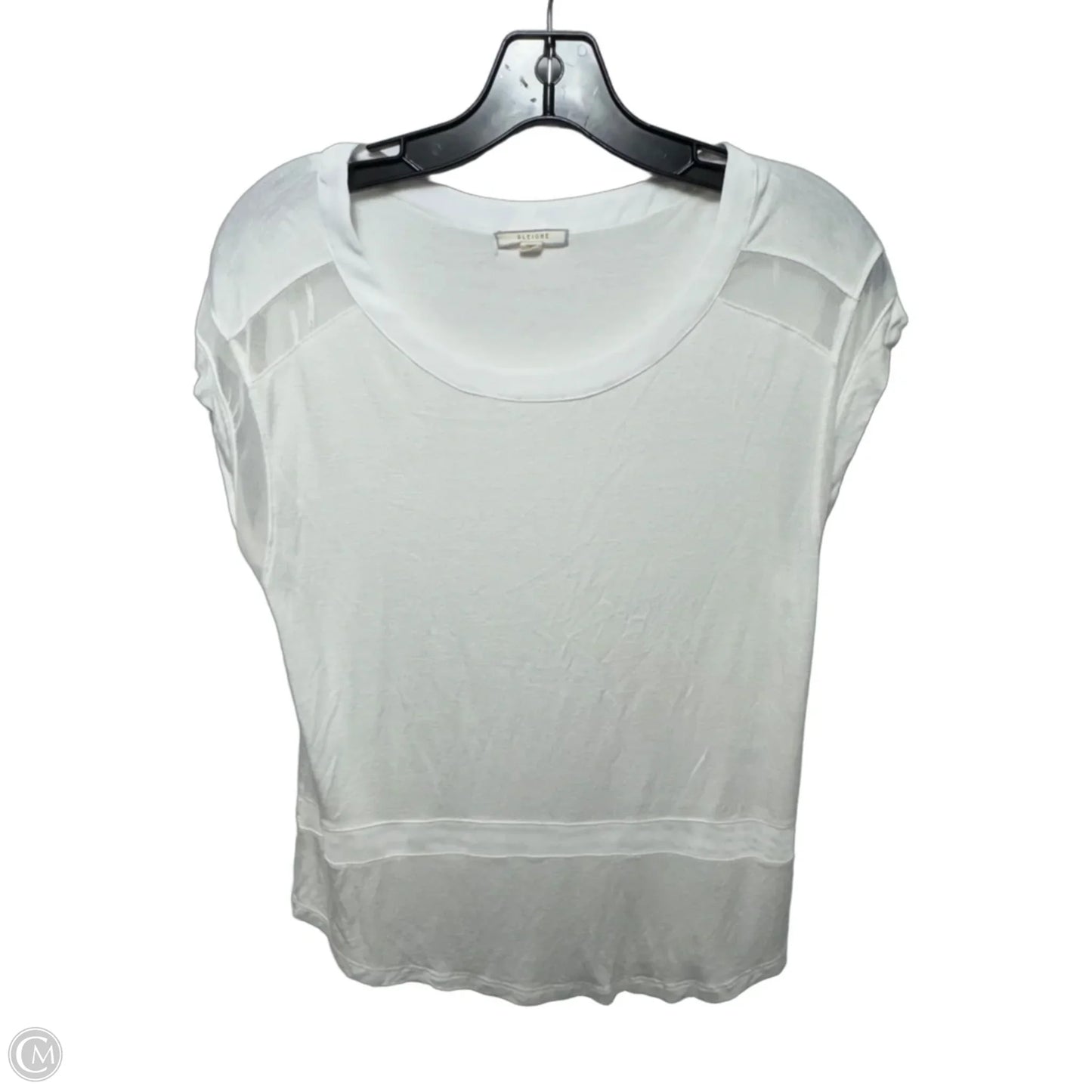 Top Short Sleeve By Pleione In White, Size: S