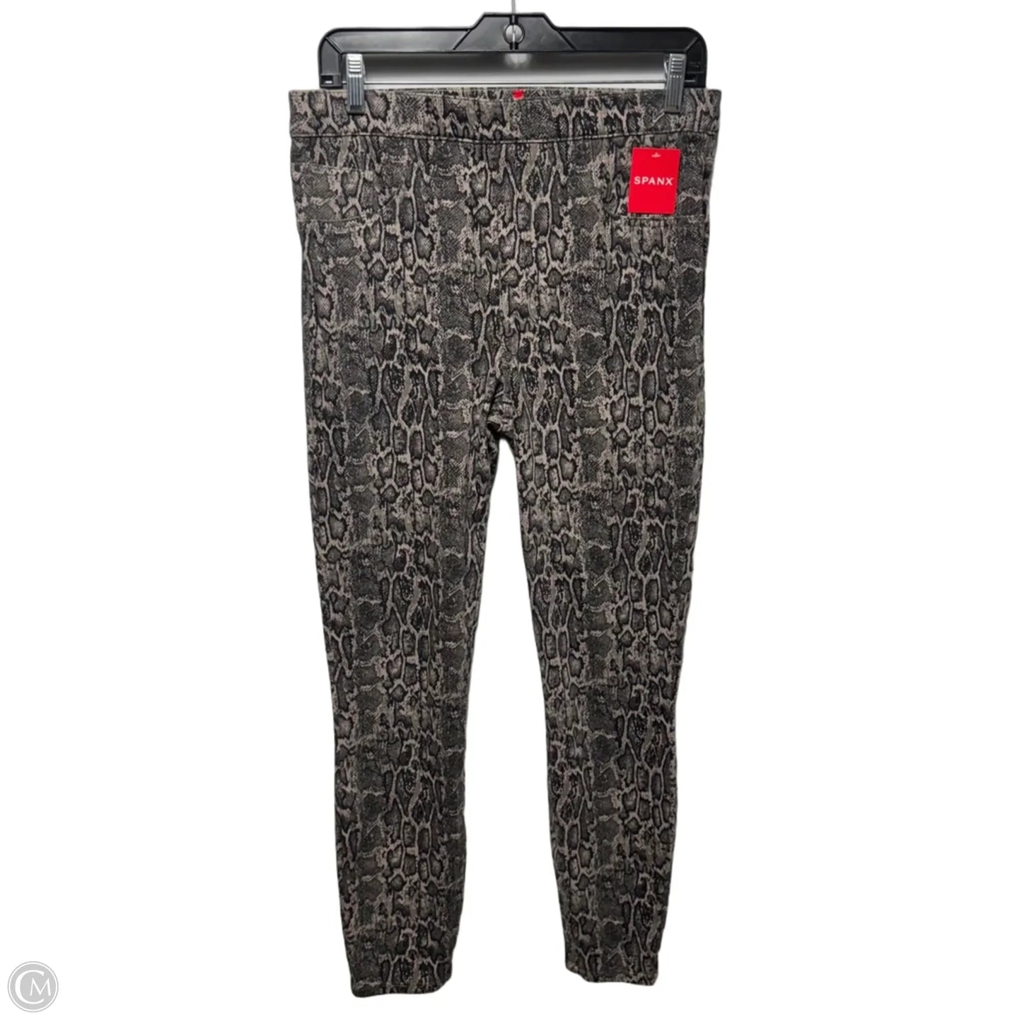 Ankle Jean-Ish Leggings Pants By Spanx In Snakeskin Print, Size: L