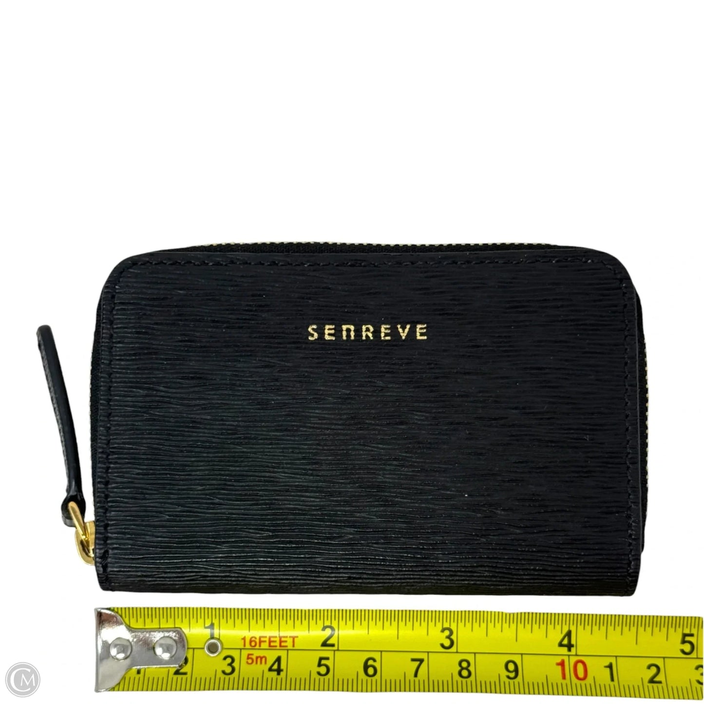 Textured Leather Zip Card Wallet By Senreve, Size: Small