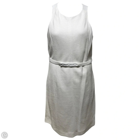 Knit & Leather Trim Belted Dress Casual Midi By Rag And Bone In White, Size: 10