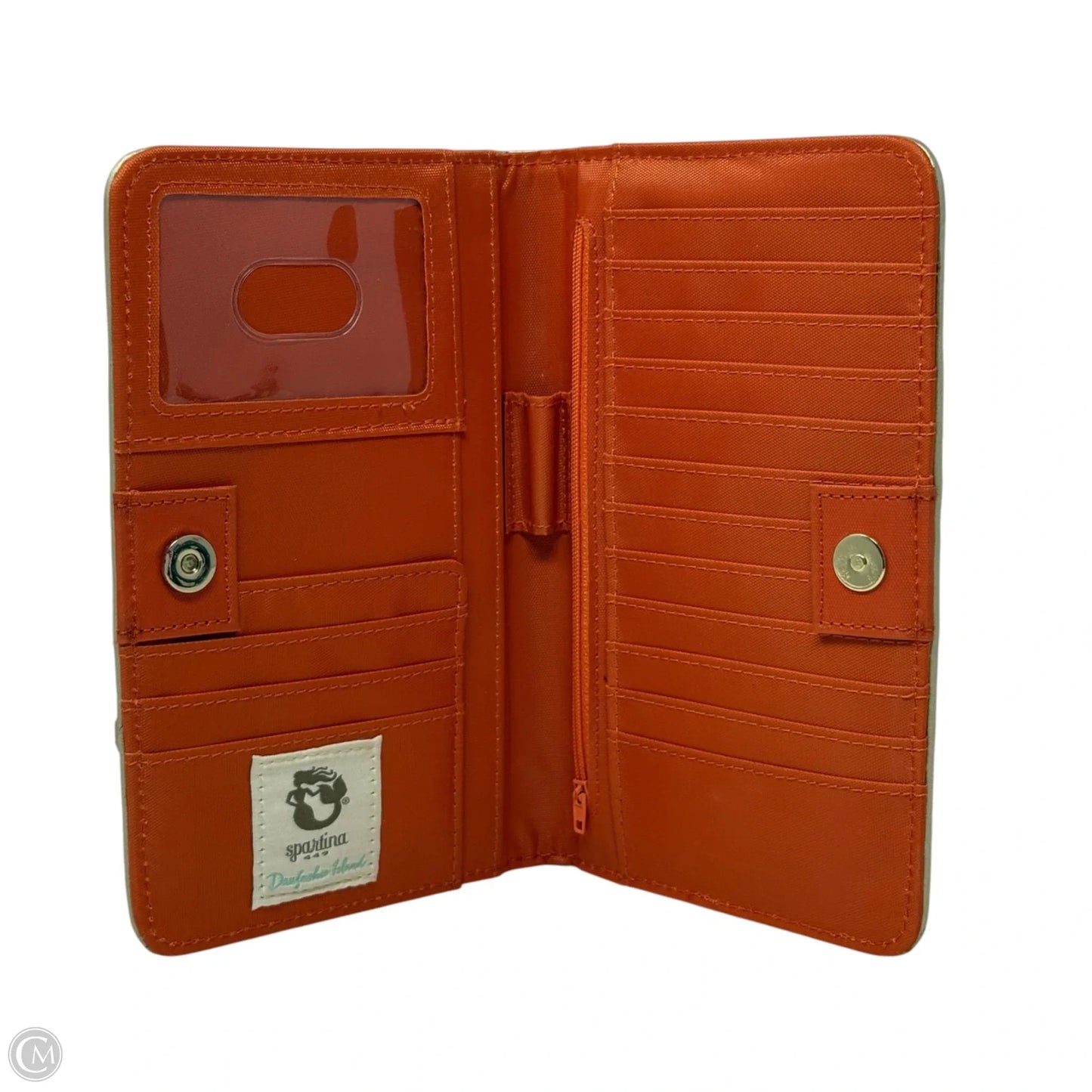 Golden Striped Mermsid Wallet By Spartina, Size: Large