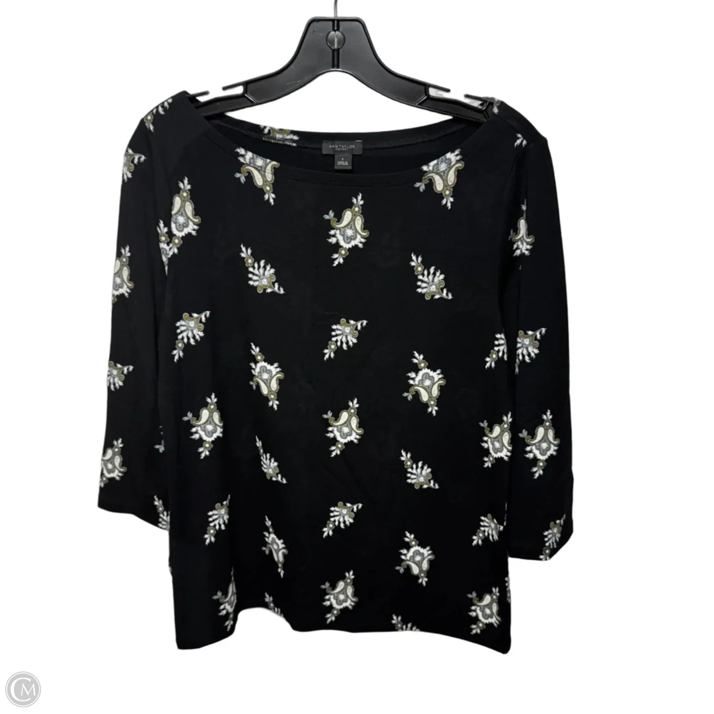 Top Long Sleeve By Ann Taylor In Paisley Print, Size: S