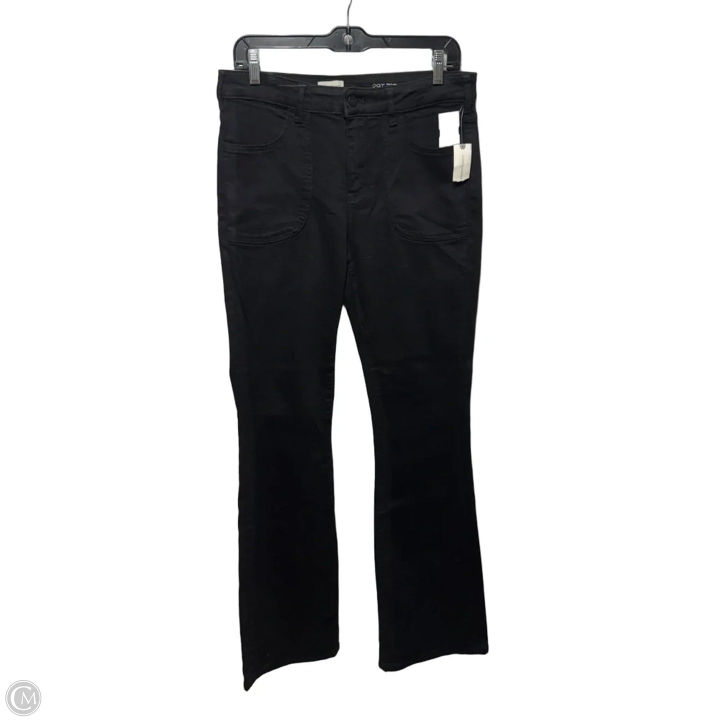 Low Rise Icon Flare Jeans By Pilcro In Black, Size: 8/29 Tall