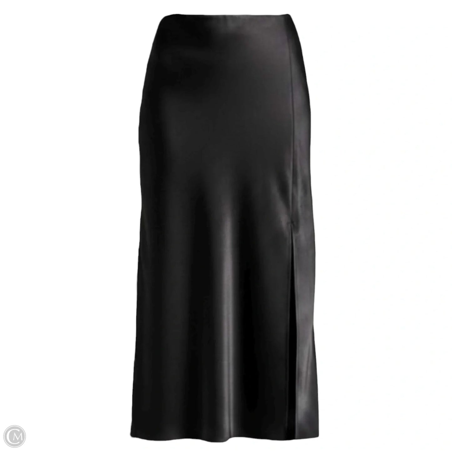 Satin Midi Slip Skirt By Old Navy In Black, Size: S