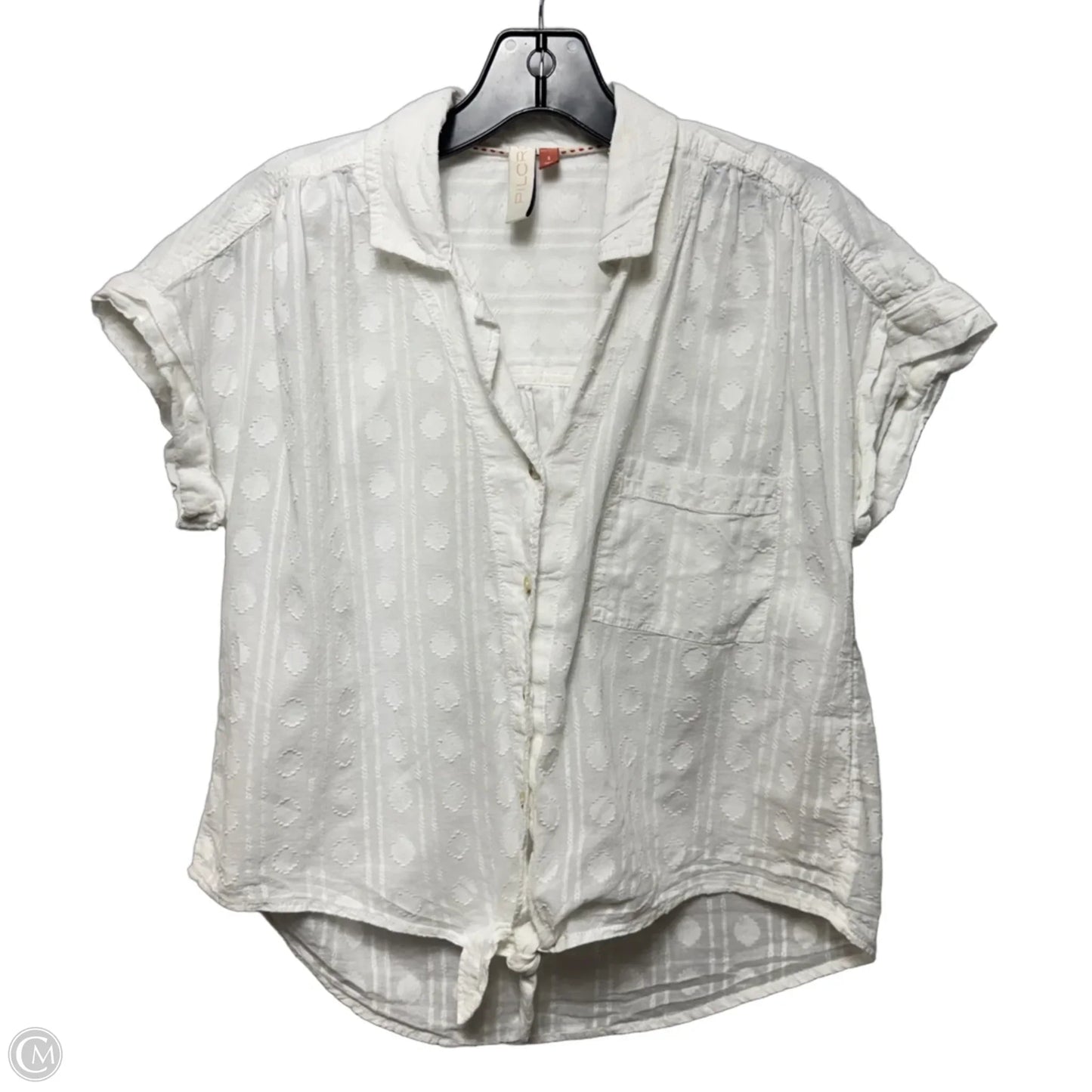 Top Short Sleeve By Pilcro In White, Size: S