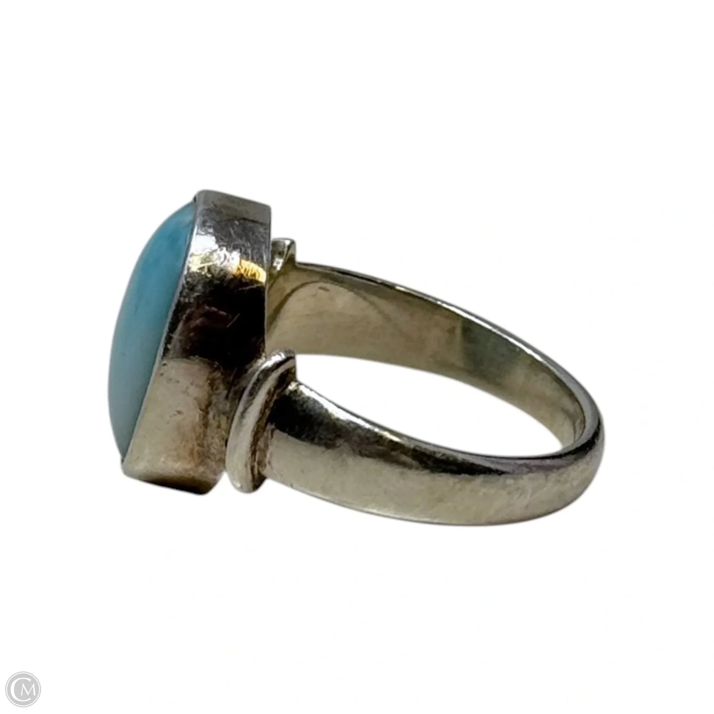 Larimar Ring Sterling Silver, Size: 9.5