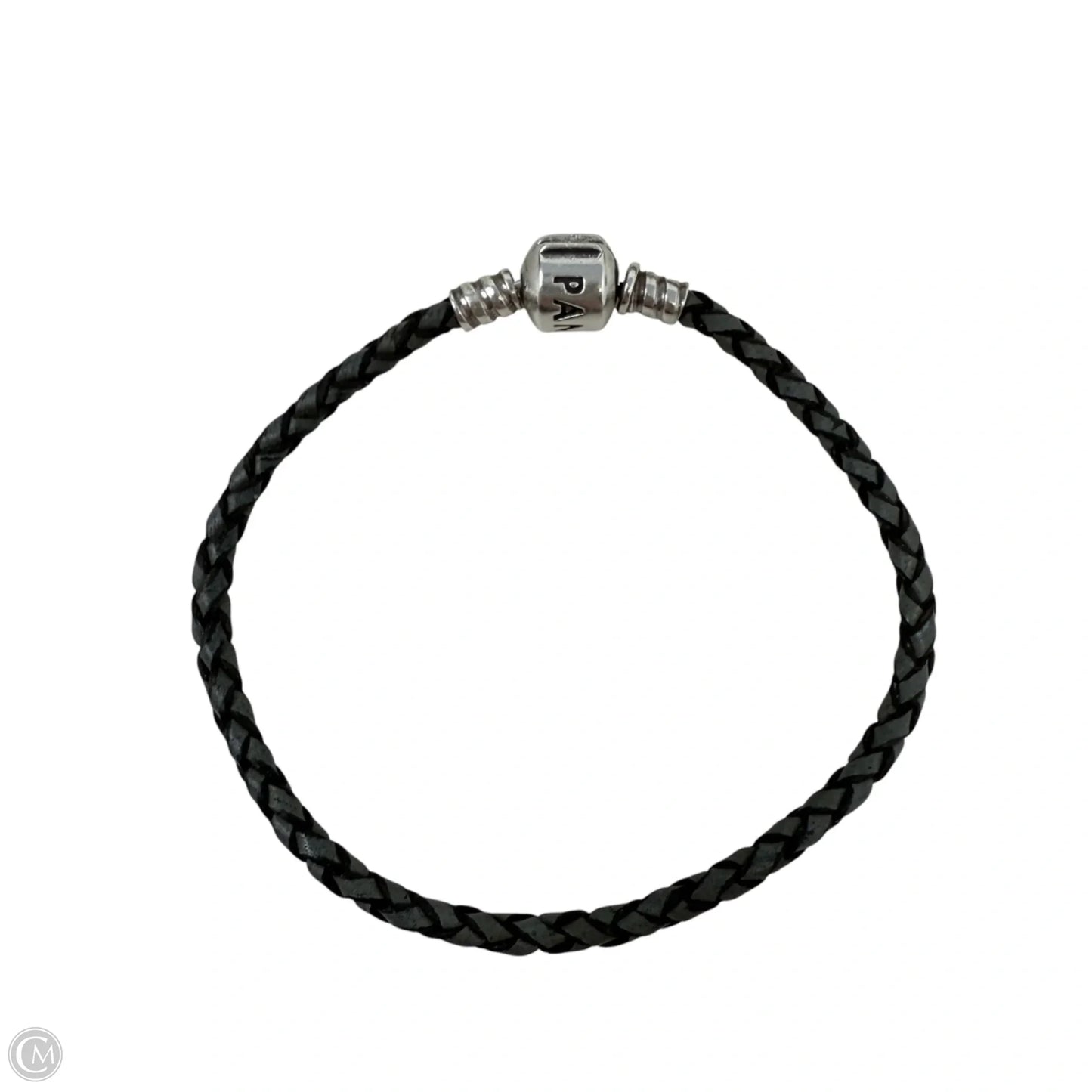Moments Sterling Silver & Leather Bracelet By Pandora