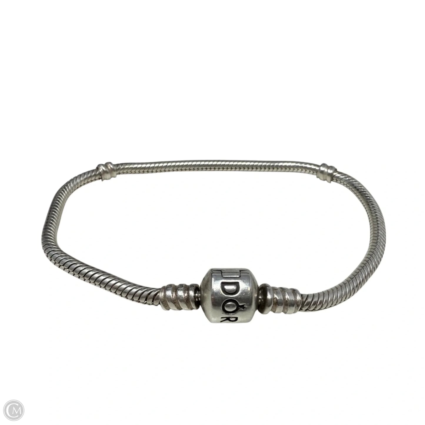 Sterling Silver Barrel Clasp Smooth Snake Chain Bracelet By Pandora