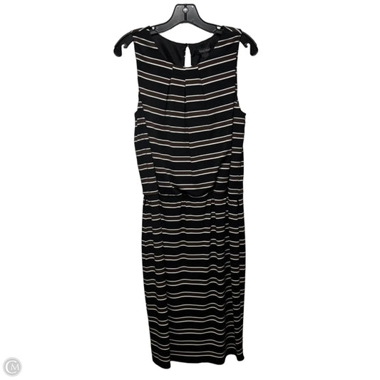 Dress Casual Midi By White House Black Market In Striped Pattern, Size: 12