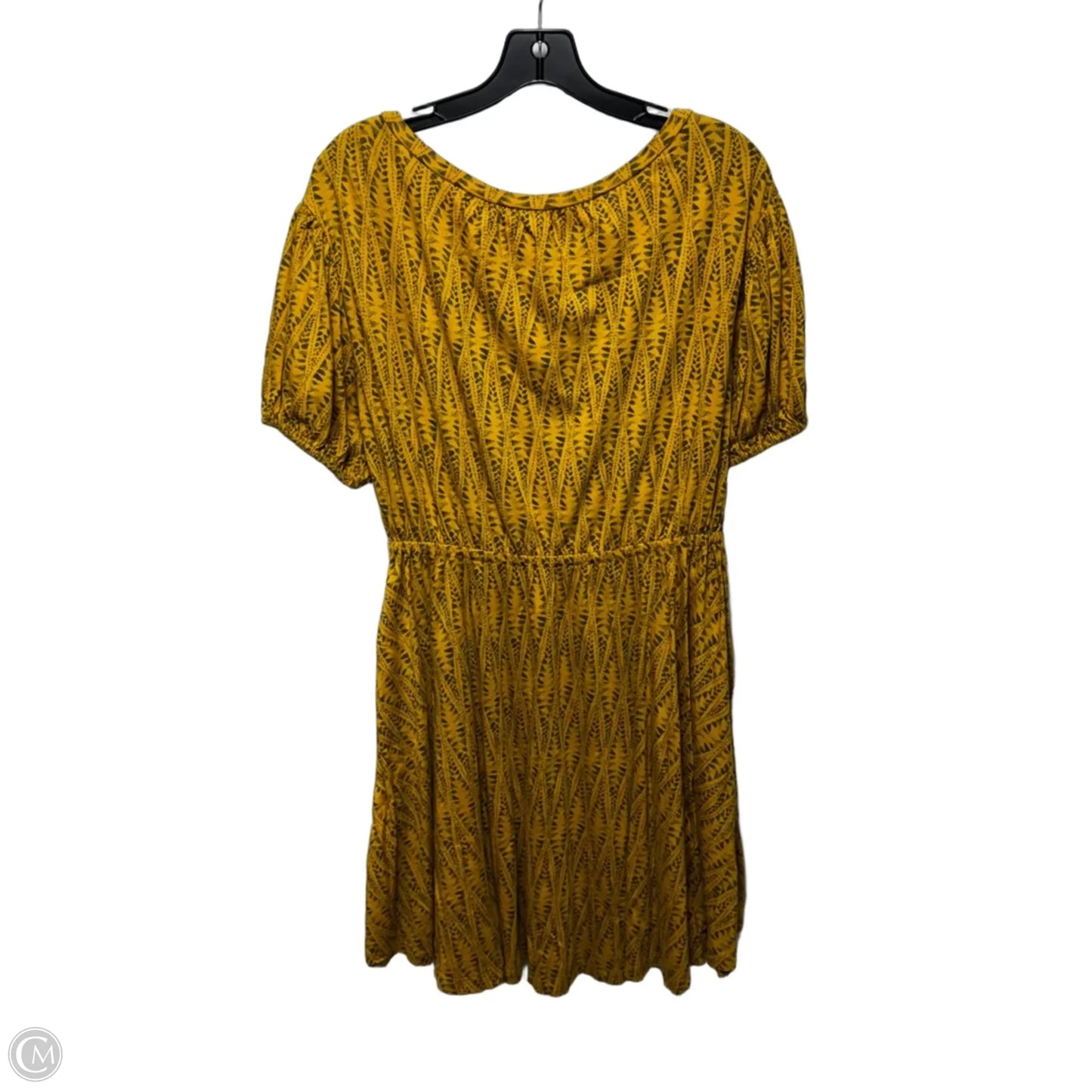 Ikat Print Mini Dress By Daily Practice By Anthropologie In Yellow, Size: S