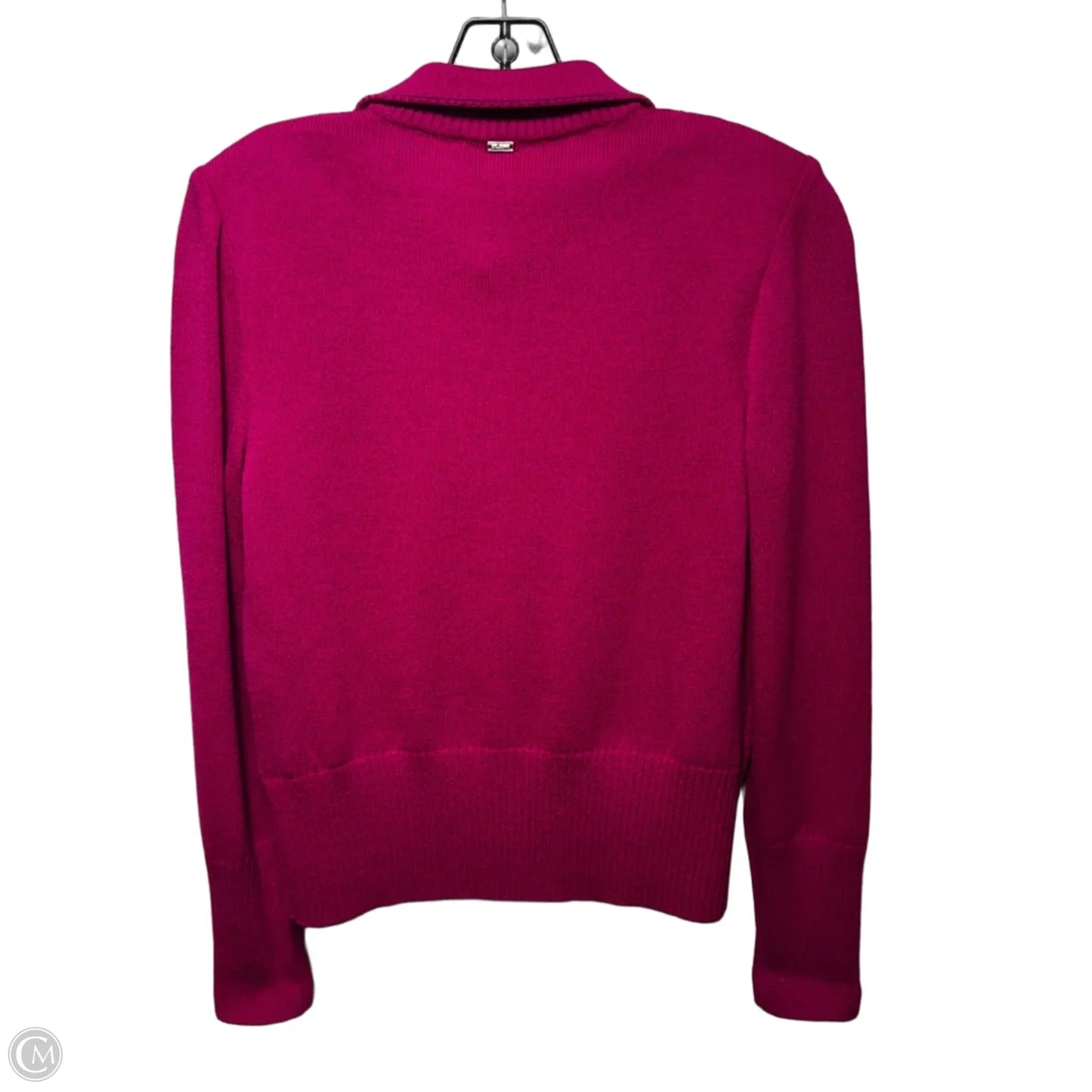 Knit Top & Jacket 2 Piece Set  By St. John In Pink, Size: S