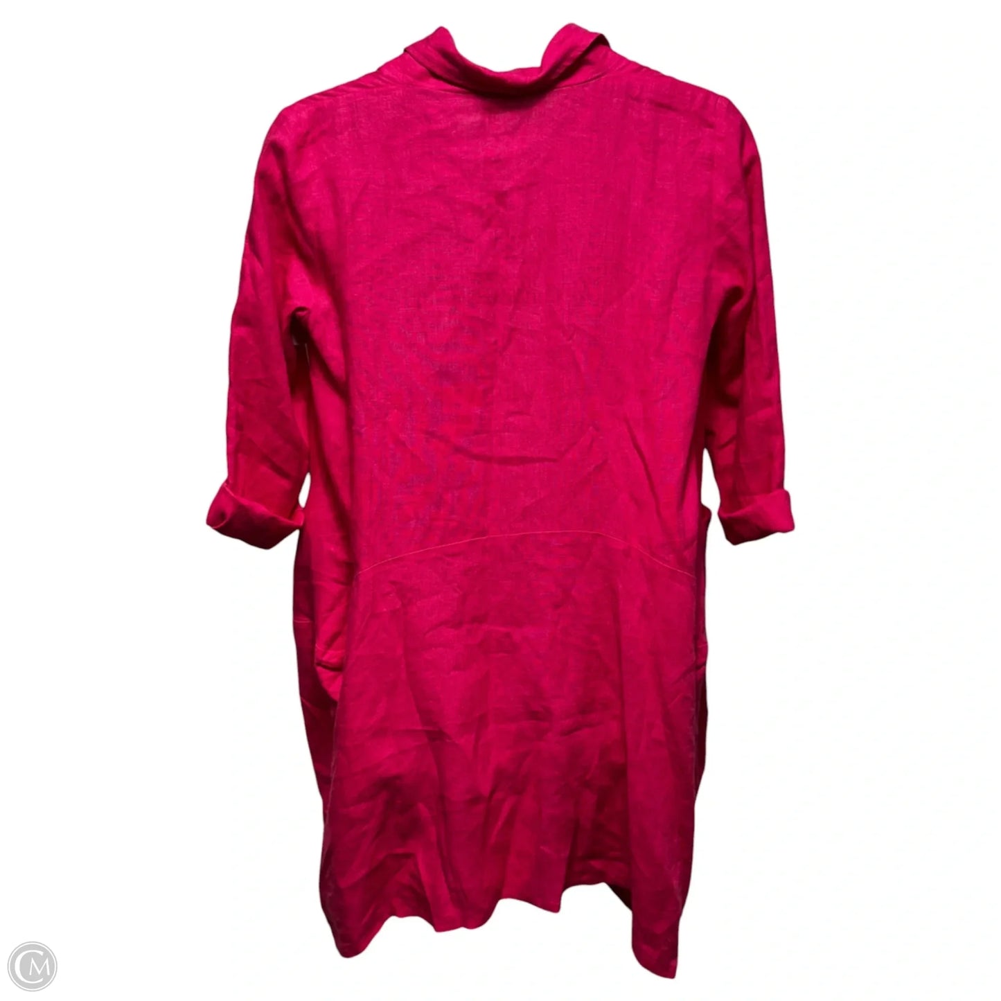 Allegra Asymmetrical Balloon Linen Jacket By Luukaa In Pink, Size: 10