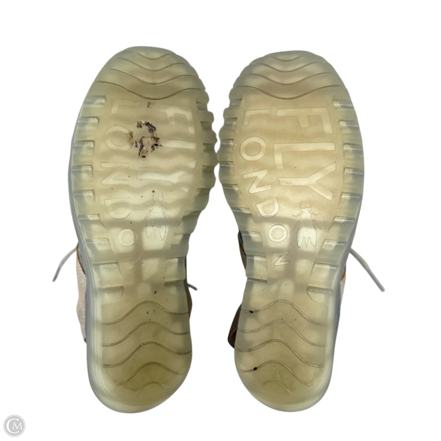 Yaca Lace Up Wedge Sandals By Fly London In Bronze, Size: 6
