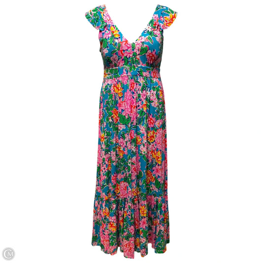 Dress Designer By Lilly Pulitzer In Floral Print, Size: 10
