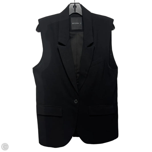 Vest Blazer By Decjuba In Black, Size: 12