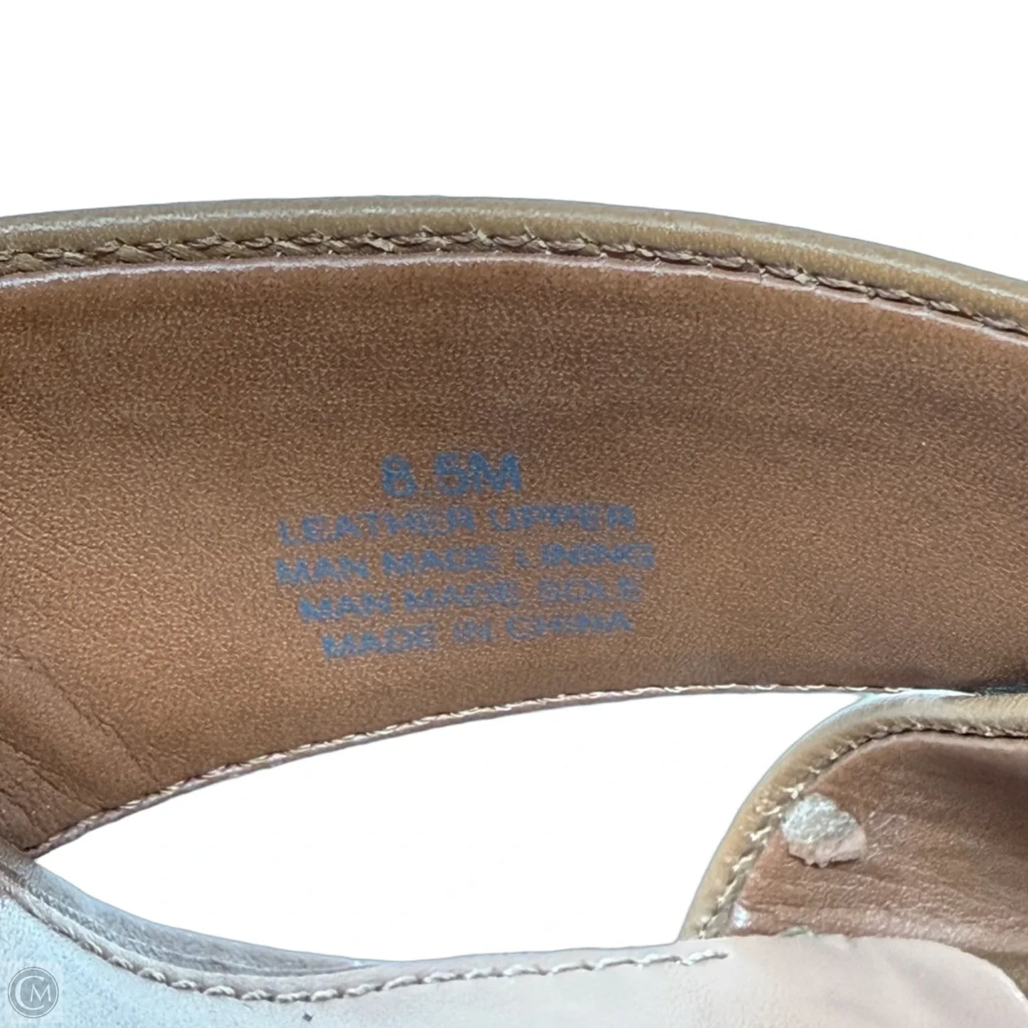Maroew Double Banded Wood Wedge Platform Sandals By Gianni Bini In Brown, Size: 8.5
